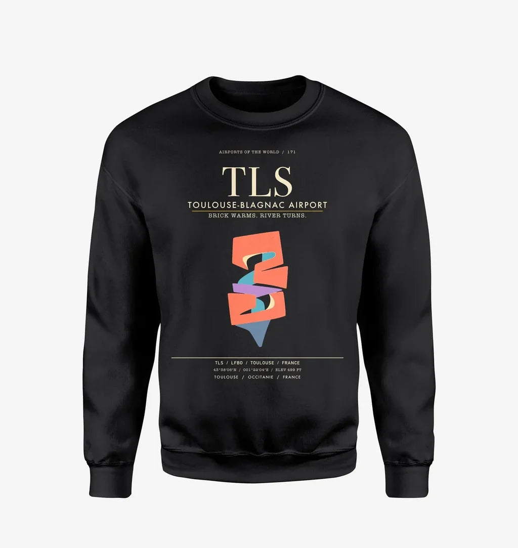 Toulouse-Blagnac Airport TLS Sweatshirt - Black