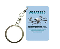 Thumbnail for DJI Agras T25 Key Chain design on light blue key chain