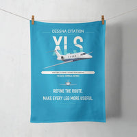 Thumbnail for Cessna Citation XLS design on turquoise towel