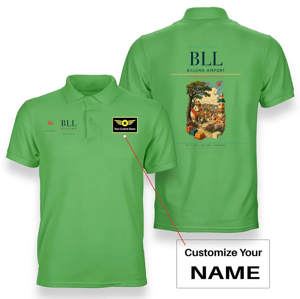 Billund Airport BLL Light Green+Name