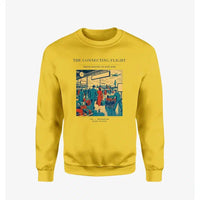 Thumbnail for VINTAGE G4088 - The Connecting Flight - Designed Sweatshirts design on yellow