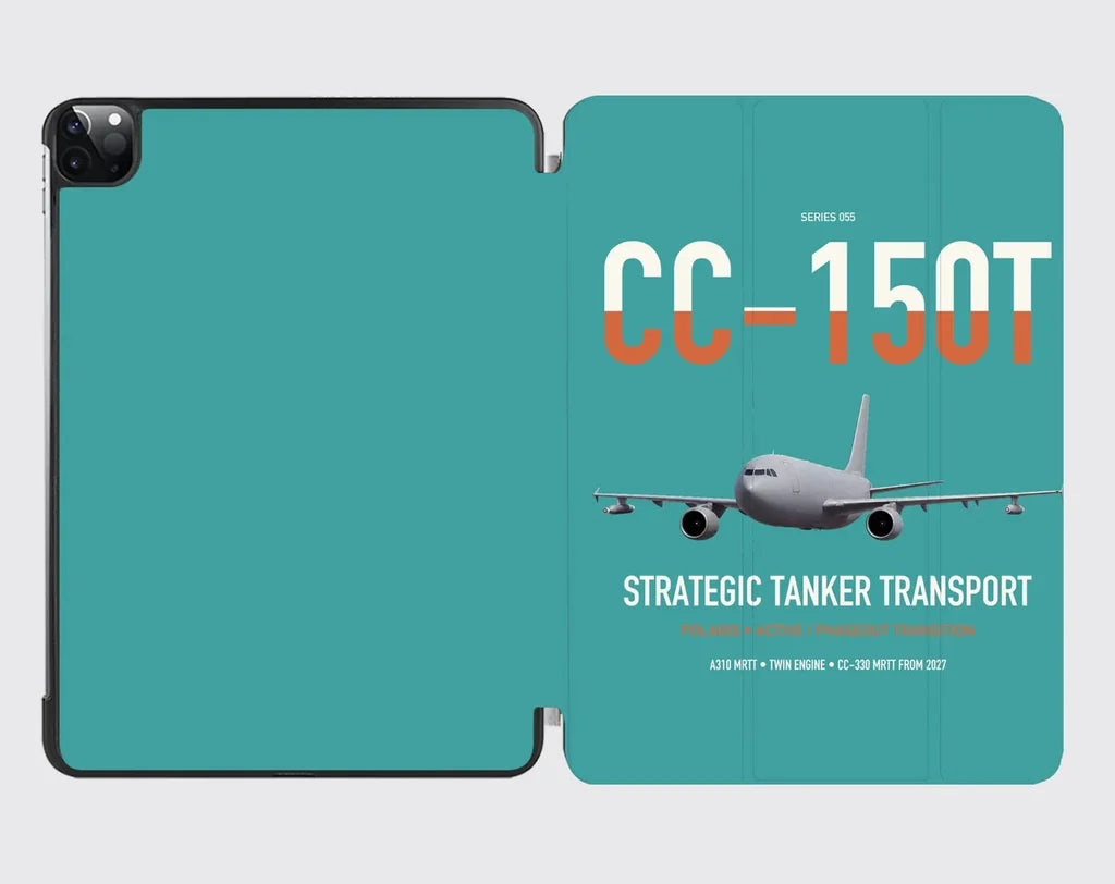 Airbus CC-150T Polaris design on turquoise ipad tablet case