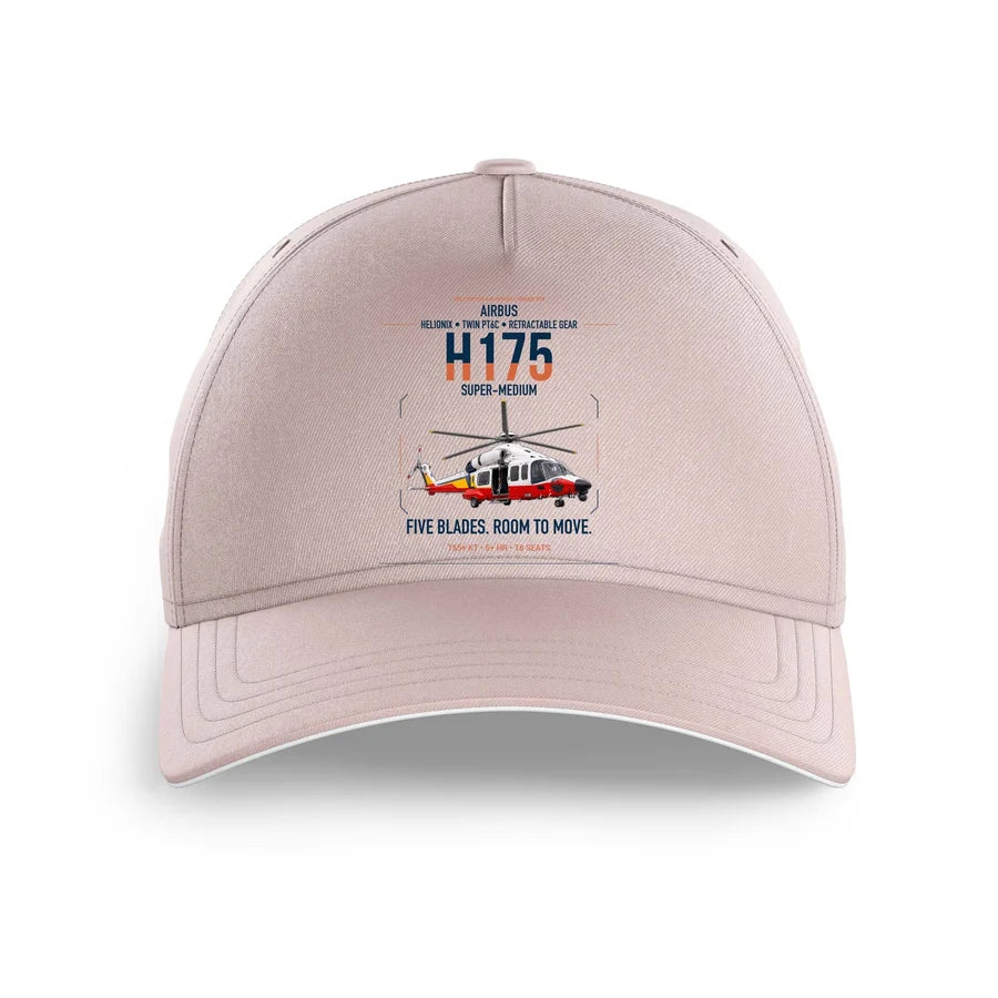 Airbus H175 design on pink printed hat