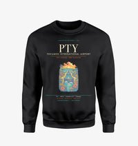 Thumbnail for Tocumen International Airport Panama City PTY Sweatshirt - Black
