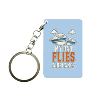 Thumbnail for SIGNAL 347 - My Dad Flies Airplanes - Key Chain design on light blue key chain