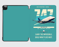 Thumbnail for Boeing 747-400 Dreamlifter design on turquoise ipad tablet case
