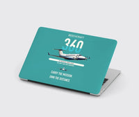 Thumbnail for Beechcraft King Air 360 design on turquoise MacBook case