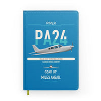 Thumbnail for Piper PA-24-250 Comanche 250 design on turquoise notebook