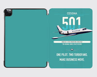 Thumbnail for Cessna 501 Citation I SP design on turquoise ipad tablet case