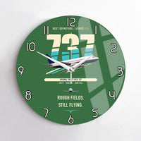 Thumbnail for Boeing 737-200 design on green no frame wall clock