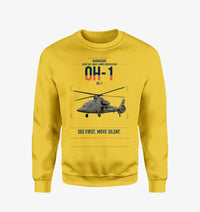 Thumbnail for Kawasaki OH-1 design on yellow sweatshirt