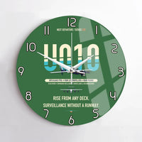 Thumbnail for Airbus U010 Aliaca VTOL design on green no frame wall clock