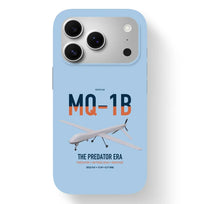 Thumbnail for MQ-1B Predator design on light blue magsafe iphone case, for iPhone 17 Pro