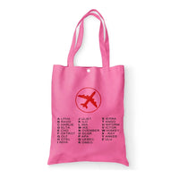 Thumbnail for Aviation Alphabet Tote Bag - view 9