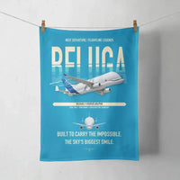 Thumbnail for Airbus BelugaXL / A330-743L design on turquoise towel