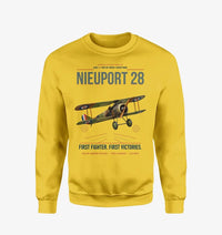 Thumbnail for Nieuport 28C.1 design on yellow sweatshirt