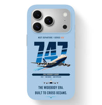 Thumbnail for Boeing 747-200B design on light blue magsafe iphone case