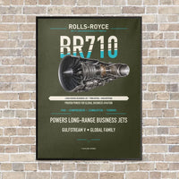Thumbnail for BR710 vertical canvas print - framed - green army background