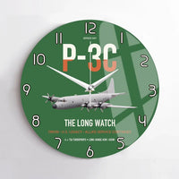 Thumbnail for P-3C Orion design on green no frame wall clock