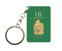 Thumbnail for Lille Airport (LIL) design on green key chain