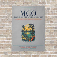 Thumbnail for Orlando International Airport MCO vertical canvas print - no frame - light gray background