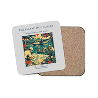 Thumbnail for The Island Hop Survey - Designed Coasters design on light gray 1-piece