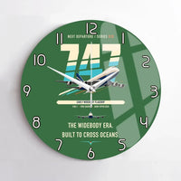 Thumbnail for Boeing 747-200B design on green no frame wall clock