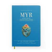 Thumbnail for Myrtle Beach International Airport (MYR) design on turquoise notebook