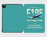 Thumbnail for Embraer E195 design on turquoise ipad tablet case
