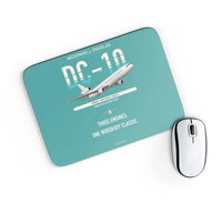 Thumbnail for McDonnell Douglas DC-10 design on turquoise rectangle mouse pad