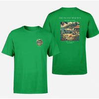Thumbnail for VINTAGE G4084 - The Island Milk Run - Double-Side T-Shirt design on green double side t shirt