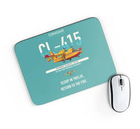 Thumbnail for Canadair CL-415 design on turquoise rectangle mouse pad