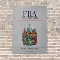 Thumbnail for Frankfurt Airport FRA vertical canvas print - no frame - light gray background