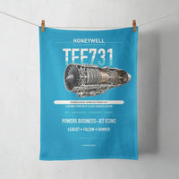 Thumbnail for TFE731 design on turquoise towel