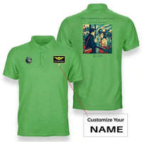 Thumbnail for VINTAGE G4380 - The Farewell Gate Kiss - Double-Side Polo T-Shirt design on lightgreen+name