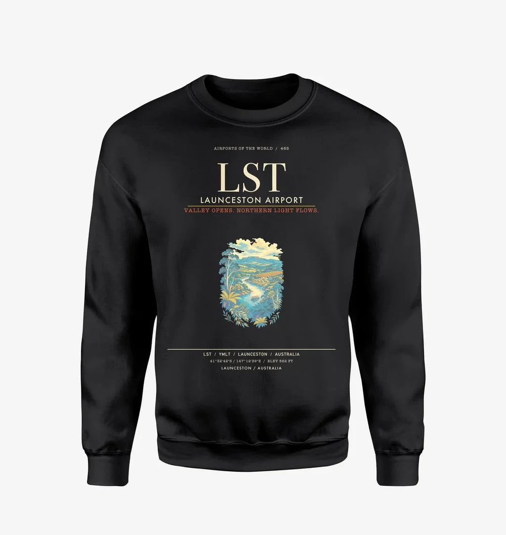 Launceston Airport LST Sweatshirt - Black