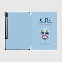 Thumbnail for New Chitose Airport Sapporo (CTS) design on light blue samsung tablet tablet case