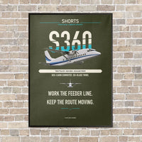 Thumbnail for Shorts 360-300 vertical canvas print - framed - green army background