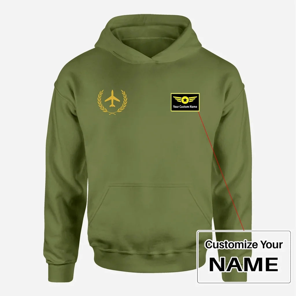 Customisable Leaf & Airplane Hoodie - view 9