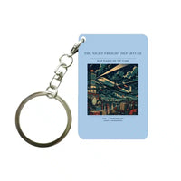 Thumbnail for VINTAGE G4248 - The Night Freight Departure - Designed Key Chain design on lightblue