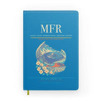 Thumbnail for Rogue Valley International–Medford Airport (MFR) design on turquoise notebook