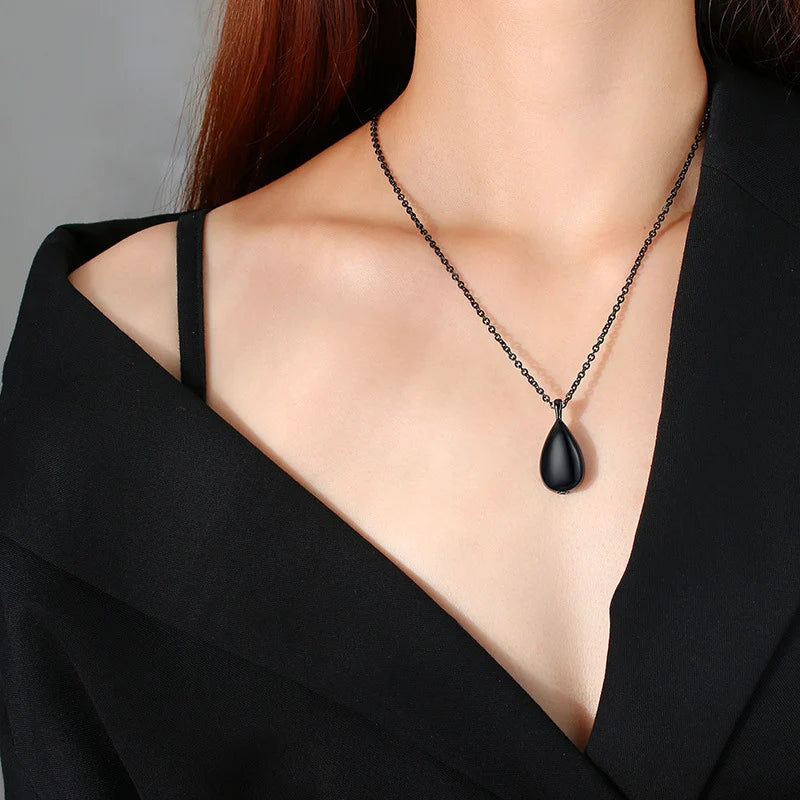 Your Custom Design & Image & Logo & Text Design Can open droplet shaped pendant