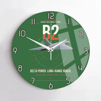Thumbnail for Avro Vulcan B2 design on green no frame wall clock