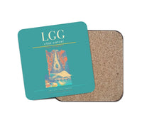 Thumbnail for Liège Airport (LGG) design on turquoise 1 piece coaster