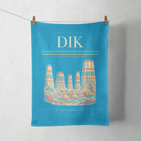 Thumbnail for Dickinson Theodore Roosevelt Regional Airport (DIK) design on turquoise towel