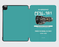 Thumbnail for CF34-3B1 design on turquoise ipad tablet case