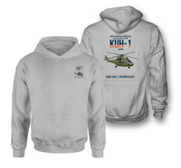 Thumbnail for Korea Aerospace Industries KUH-1 Surion design on light gray double-side hoodie, double-side print