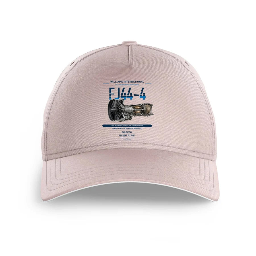 FJ44-4 design on pink printed hat