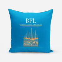 Thumbnail for Meadows Field (BFL) design on turquoise pillow