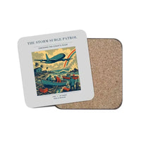 Thumbnail for The Storm Surge Patrol - Designed Coasters design on light gray 1-piece